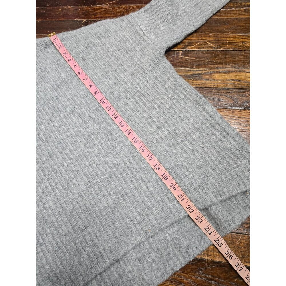L.O.G.G. H&M Grey Knit Oversized High Neck Sweater Wool Alpaca Large - Picture 6 of 7